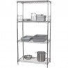 Vogue voorraadrek met 4 schappen 122x45,7cm