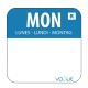 Vogue afneembare blanco kleurcode voedseletiketten maandag