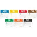 Kleurcodestickers week set