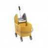 Rubbermaid rolemmer met wringer geel 25L