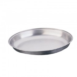 Olympia RVS ovale dekschaal 20cm