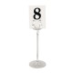 Olympia RVS tafelnummerhouder 20,5cm
