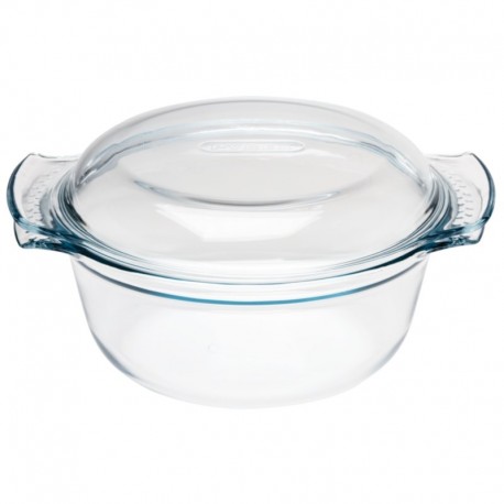 Pyrex ronde glazen casserole 3,75ltr