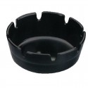 Kristallon melamine asbak zwart 10cm