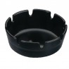 Kristallon melamine asbak zwart 10cm