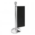 Bolero RVS afzetpaal met bolle knop