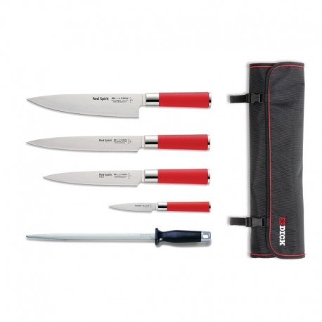 Dick Red Spirit 5-delige messenset met foedraal