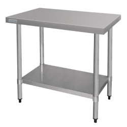 Vogue RVS werktafel zonder achteropstand 90x90x60cm