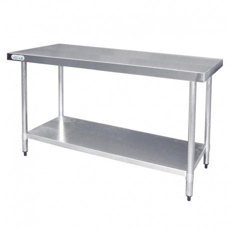Vogue RVS werktafel zonder achteropstand 90x120x60cm