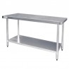 Vogue RVS werktafel zonder achteropstand 90x120x60cm