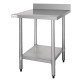 Vogue RVS werktafel met achteropstand 90x90x60cm