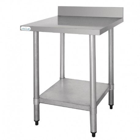 Vogue RVS werktafel met achteropstand 90x90x60cm