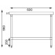 Vogue RVS werktafel zonder achteropstand 90x60x60cm