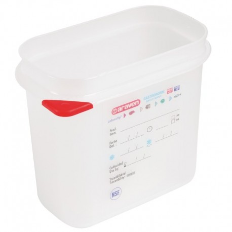 Araven GN1/9 voedseldoos met deksel 1,5L