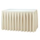 Tafelrok Boxpleat ecru