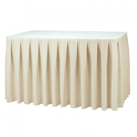 Tafelrok Boxpleat ecru