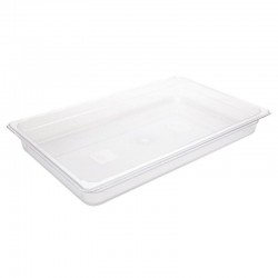 Vogue polycarbonaat bak transparant GN1/1 65mm