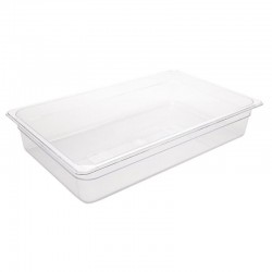 Vogue polycarbonaat bak transparant GN1/1 100mm