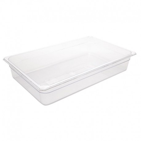 Vogue polycarbonaat bak transparant GN1/1 100mm