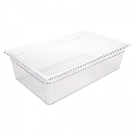 Vogue polycarbonaat bak transparant GN1/1 150mm