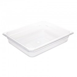 Vogue polycarbonaat bak transparant GN1/2 65mm