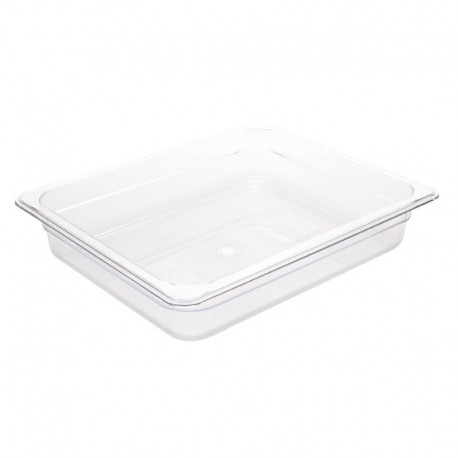 Vogue polycarbonaat bak transparant GN1/2 65mm