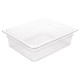 Vogue polycarbonaat bak transparant GN1/2 100mm