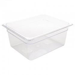 Vogue polycarbonaat bak transparant GN1/2 150mm