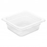 Vogue polycarbonaat bak transparant GN 1/6 65mm