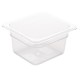 Vogue polycarbonaat bak transparant GN1/6 100mm
