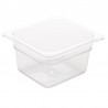 Vogue polycarbonaat bak transparant GN 1/6 100mm