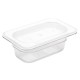 Vogue polycarbonaat bak transparant GN1/9 65mm
