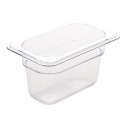 Vogue polycarbonaat bak transparant GN1/9 100mm