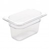Vogue polycarbonaat bak transparant GN1/9 100mm