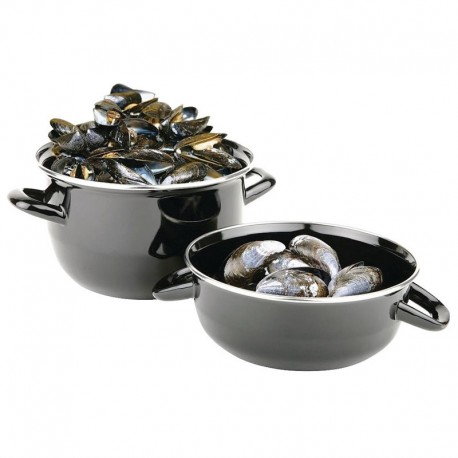 Olympia emaillen mosselpan 1,5kg porties