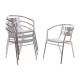 Bolero stapelbare aluminium stoel (4 stuks)