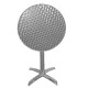 Bolero ronde tafel met kantelbaar RVS blad 60cm