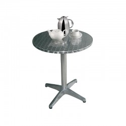 Bolero ronde RVS tafel 80cm