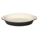 Vogue ovale gratineerschaal zwart 0,65L