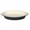 Vogue ovale gratineerschaal zwart 0,65L