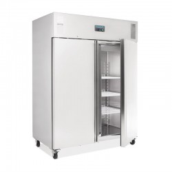 Polar professionele 2-deurs vriezer RVS 1300ltr
