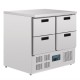 Polar gekoelde werkbank 4 laden 240ltr