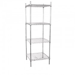Vogue voorraadrek met 4 schappen 61x61cm