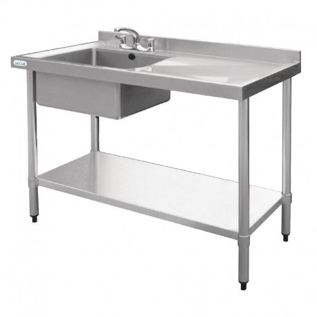 Vogue RVS spoeltafel 1 spoelbak links 120x60cm