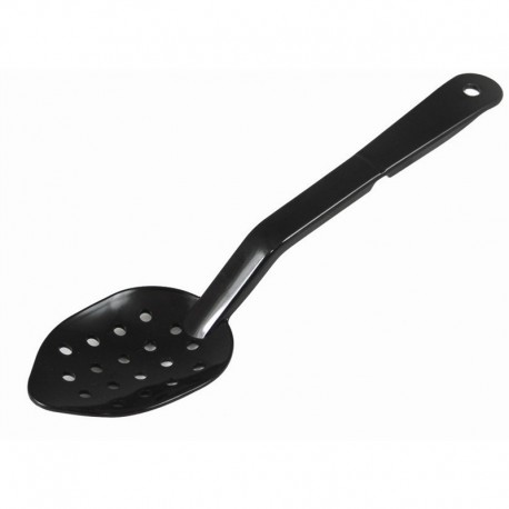 Vogue geperforeerde serveerlepel zwart 28cm
