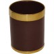 Bolero prullenbak bruin met gouden rand 10,2ltr