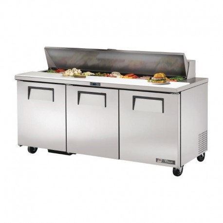 True prepareer counter 3-deurs 538ltr TSSU-72-18