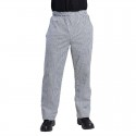 Whites Vegas unisex koksbroek zwart-wit geruit L