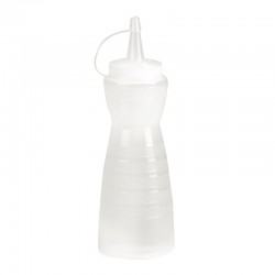 Vogue knijpfles met dop 34cl transparant