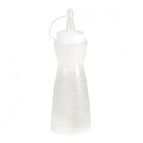 Vogue knijpfles met dop 34cl transparant